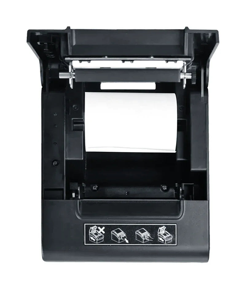 Stampante termica POS da 80 millimetri, velocità 300mm/s, USB/RS232/LAN, supporta stampa 1D e 2D