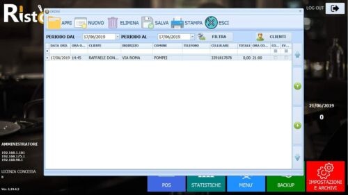 Licenza Software RistoraTouch